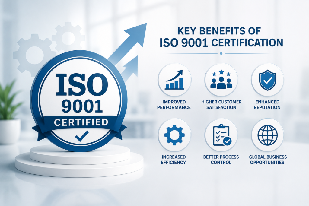 Key benefits of ISO 9001 quality management certification for Pakistani businesses.