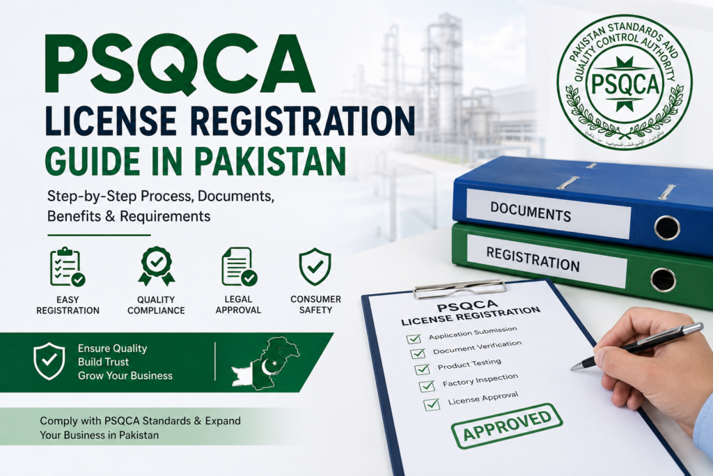 PSQCA License Registration Guide in Pakistan