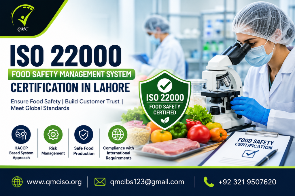 ISO 22000 food safety certification in Lahore
