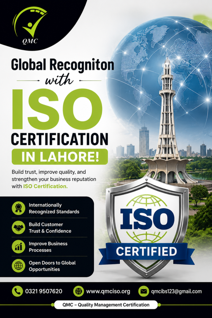 Global Recognition with ISO Certification in Lahore – QMC